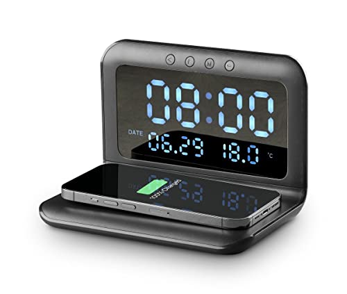 Cellularline Cellularline Wireless Charging Alarm Clock black