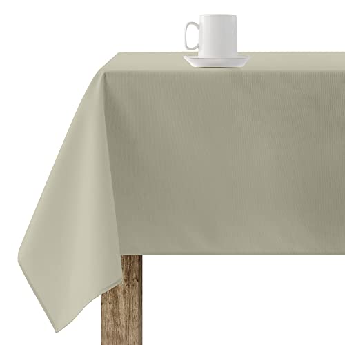 Belum Tischdecke, XL, 250 x 180 cm, harzbeschichtet, 100 % Bio-Baumwolle, harzbeschichtete Tischdecke, groß, rechteckige Tischdecke ohne Steifigkeit, wasserdichte Tischdecke