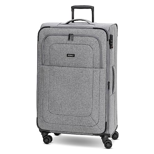 REDOLZ Weichschalen Koffer für Damen & Herren | Leichter Trolley 77 cm mit 4 Doppelrollen & TSA-Schloss | mit Dehnfalte erweiterbar (Essentials 12)