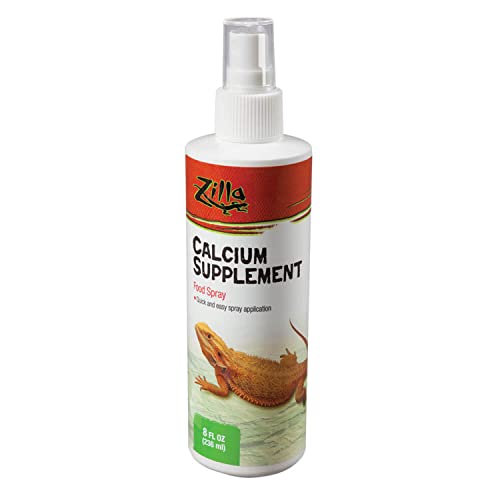 ZILLA Reptile Health Supplies Calcium Nahrungsergänzungsmittel, Spray, 236 ml