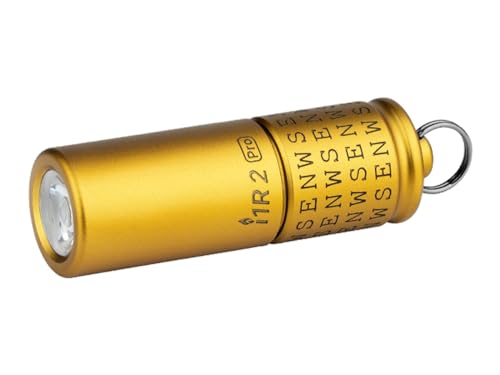 OLIGHT Schlüsselanhänger Taschenlampe i1R 2 Pro 180 Lumen | Handtaschenlampe | USB-C-Aufladung | Kardinalrichtungsdesign | inkl. Ladekabel (Ost)
