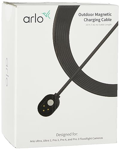 Arlo Zertifiziertes Zubehör, VMA5601C 7,6 m Outdoor Magnet-Ladekabel, entworfen für Arlo Ultra, Pro3 und Flutlicht Wireless Wi-Fi Sicherheitskameras