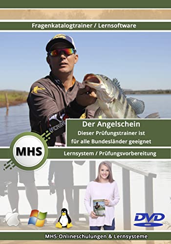 Angelschein - Lerntrainer - Fragenkatalogtrainer - Für alle Bundesländer geeignet - MacOS-DVD-Version