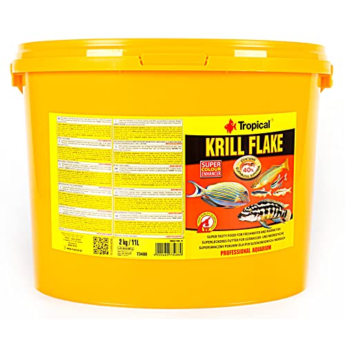 Tropical Krill Flake - Farbverstärkendes Flockenfutter mit Krill, 1er Pack (1 x 11 l)