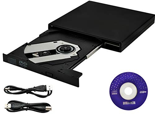 ISO TRADE Externes DVD Laufwerk CD Brenner USB 2.0 Win Mac Linux Lesen-Schreiben 24x/8x 6291