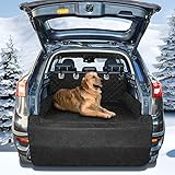 ANOSOSPECIAL wasserdichte Hundedecke Auto Kofferraum Schutzmatte-Universal Kofferraumschutz Hund mit Ladekantenschutz-Pflegeleicht Hunde autoschondecke Kofferraummatte für LKWs PKWs SUVs
