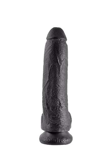 King Cock 22.9 cm schwarz Dildo mit Balls
