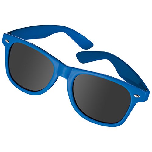 Vertrieb durch presents and more 10 Stück Sonnenbrille im Nerdlook - UV 400 zertifiziert - Hochwertiger Kunststoffrahmen (10 Stück blau)