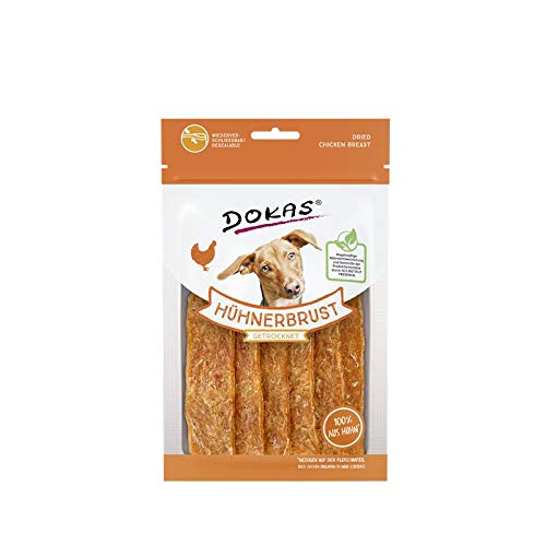 Dokas Dog Hühnerbrust getrocknet für Hunde - 12 x 70g