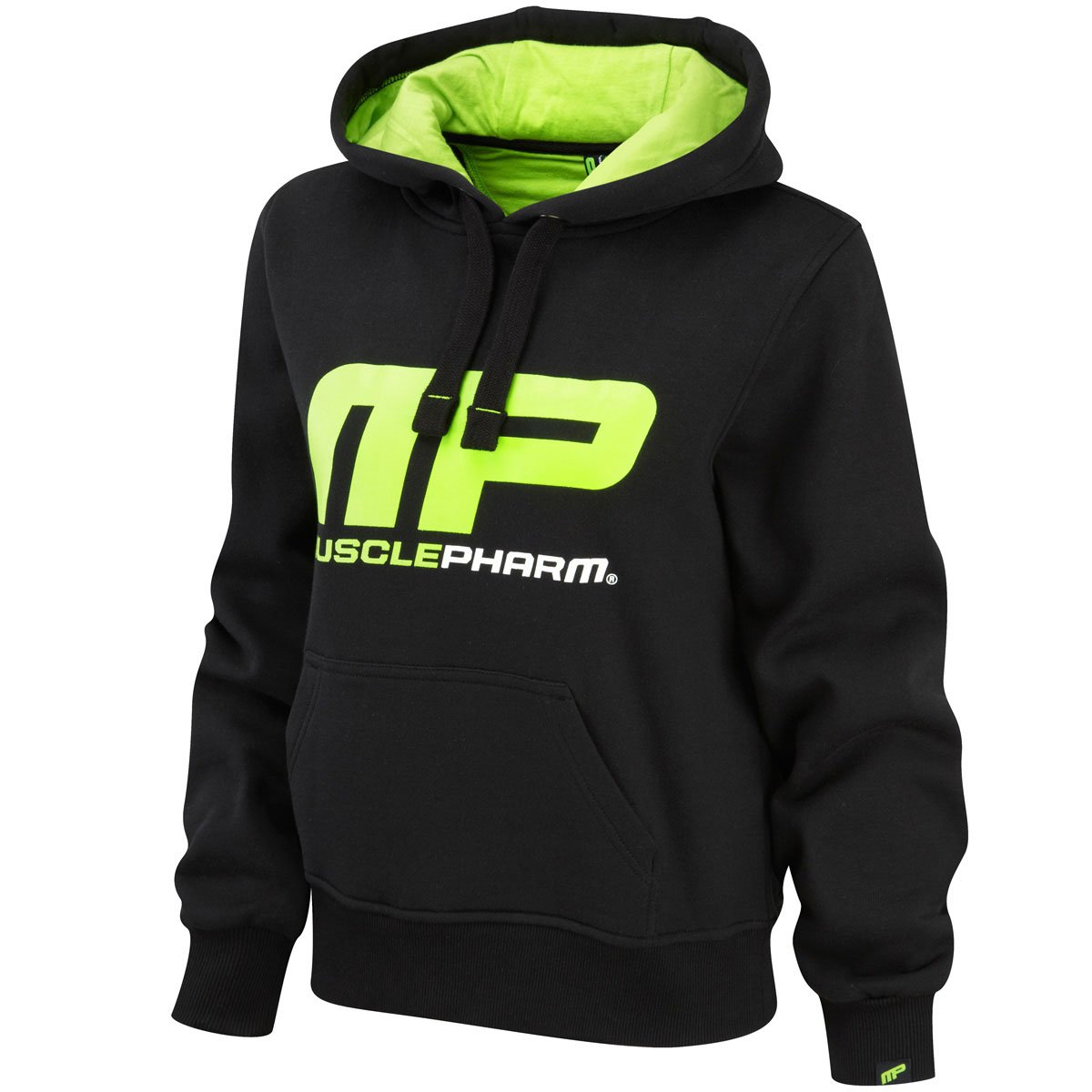Muscle Pharm Damen Textilbekleidung Pullover Hoody, Lime Green/Black, M, MPLSWT452
