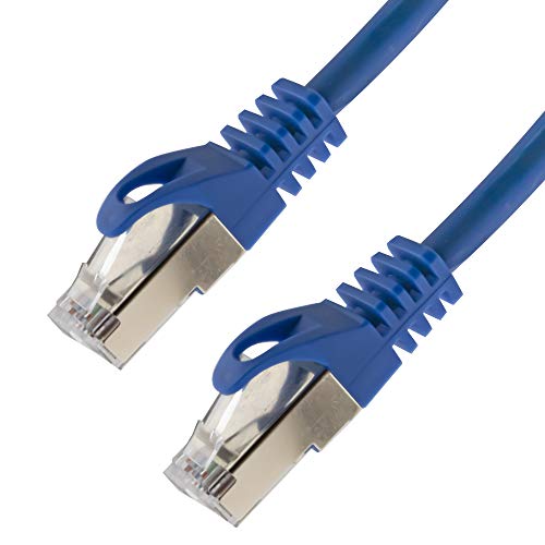 Netzwerkkabel S/FTP PIMF Cat. 7 30 Meter blau Patchkabel Gigabit Ethernet LAN DSL CAT7 Kabel
