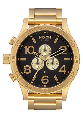 Nixon Herren Chronograph Quarz Uhr mit Edelstahl Armband A083-632-00