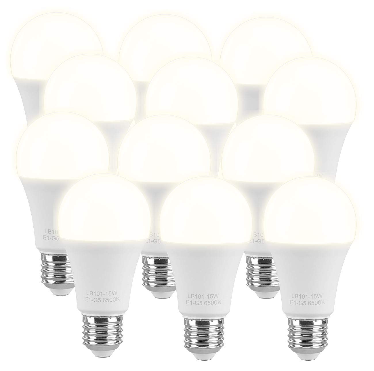 Luminea Sparbirne: 12er-Set LED-Lampe, E27, 11 W (ersetzt 120 W), 1.350 lm, warmweiß (LED-Lampen Tropfenform E27, LED Tropfenlampe E27 warmweiß, Wohnzimmerleuchten)