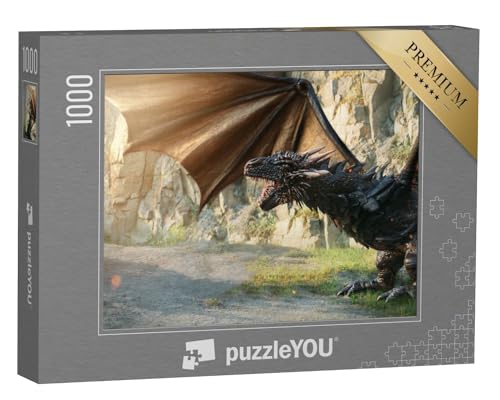 puzzleYOU: Puzzle 1000 Teile „Mystischer Drache“