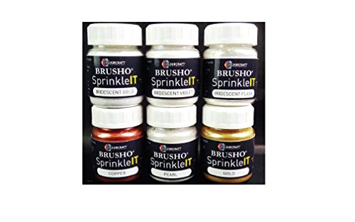 Brusho SprinkliIT 10g Set 6/Pkg-Assorted Colors