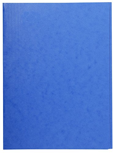 Exacompta 56407E Packung mit 25 Aktenmappen (aus Manilakarton 390g/qm, robust und praktisch, 24 x 32 cm, für DIN A4) 25er Pack blau