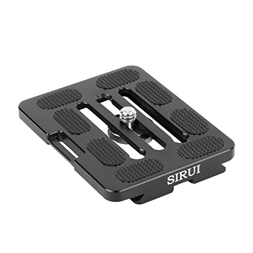 Sirui TY-70X Schnellwechselplatte (Alu, 1/4 Gewinde, geeignet für Sirui und Arca-Swiss) schwarz