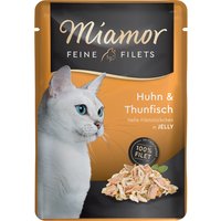 Miamor Feine Filets Pouch, Huhn+Thunfisch in Jelly