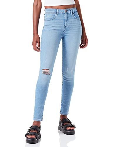 Wrangler Womens HIGH RISE SKINNY Jeans, Before Dark, 27W / 32L