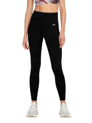 ONLY Damen ONPMILA-2 HW PCK Train Tights NOOS Sportleggings, Black, X-Large