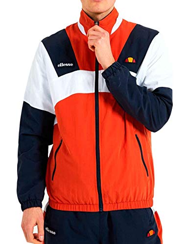 ellesse Herren Trainingsjacke Gonzaga Jacket, Farbe:Dark orange, Größe:L