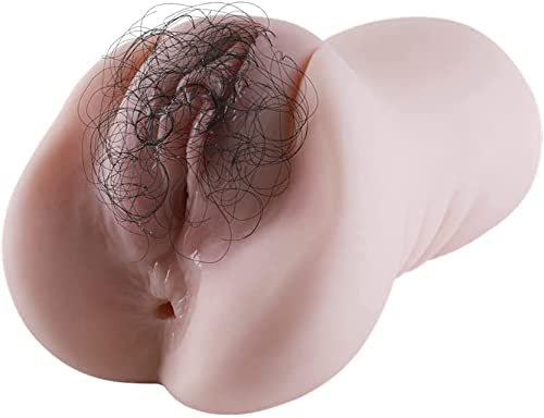 Fly Meilov haarige realistische 3D Taschenmuschi 2 in 1 Masturbator, Sexspielzeug für Männer, pocket pussy, Masturbator für Herren,Masturbationshilfe,Travel pussy