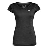 Salewa Puez Melange Dry T-shirt Women, Black out melange, XXL
