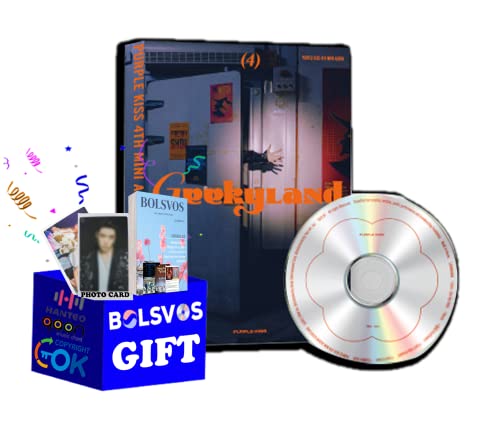 PURPLE KISS - Geekyland [Main ver.] (4th Mini Album) Album+Pre Order Limited Benefits+BolsVos K-POP eBook (21p), Photocards