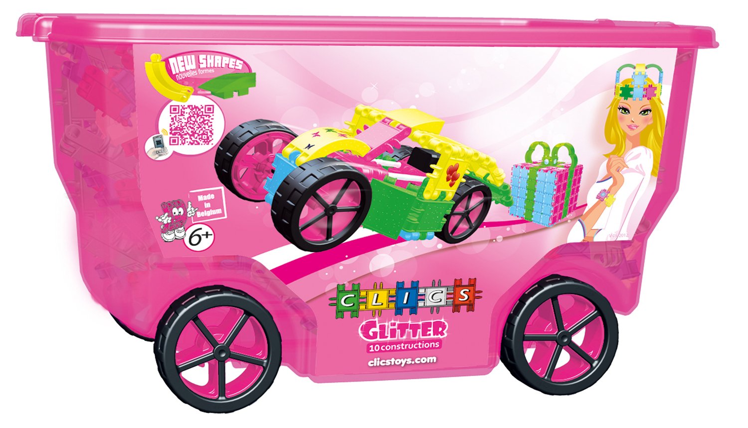 Clics CB415 - Glitter Rollerbox 10 in 1