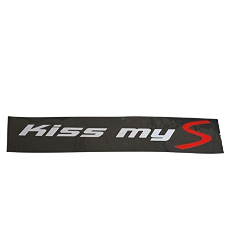 ZhengELE Car Styling Kiss My S Windschutzscheibe Aufkleber Seitenscheibe Reflektierende Aufkleber for Mini Cooper R56 R57 R50 R52 F55 F56 F60 R60 R61 R53 (Color Name : Big Size)