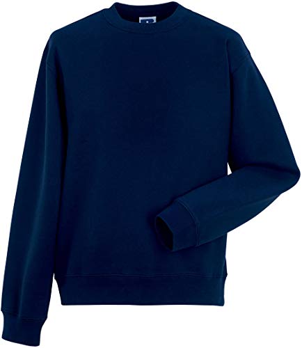 Russel Europe Herren Authentic Set-In Sweatshirt Rundhals Pullover, Größe:L, Farbe:French Navy
