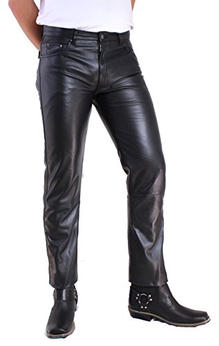 *NEU* Herren Lederhose "Lamm Nappa Jeans" von RICANO aus Echt Leder (schwarz) (27)