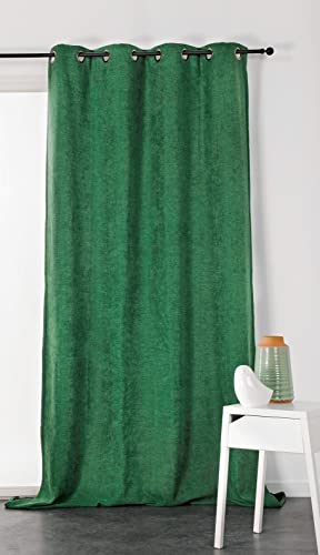 LINDER Ösenvorhang, Polyester, Schaumstoffgrün, 140 x 260 cm