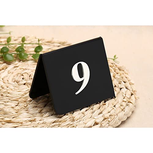 WORDFUN Tischplatte Schild, Nummer Zahlen Karten, Acryl Tischnummern Beschilderung, Robust, Praktisch Tisch Schilder, Für Gaststätten, Raststätten, Restaurants, Hotels, Kantinen, Events