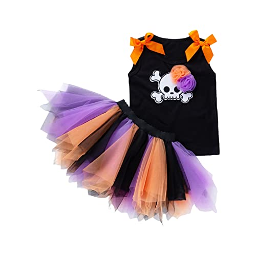 PAPABA Halloween Outfit Leichtes Halloween Tutu Kleid Little Kinder Kostüm Kleidung dekorativ freundlich zu Haut B Xl