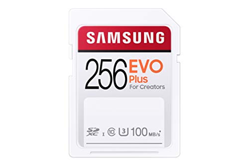 Samsung EVO Plus 256GB SDXC UHS-I U3 100MB/s Full HD & 4K UHD Speicherkarte (MB-SC256H/EU)