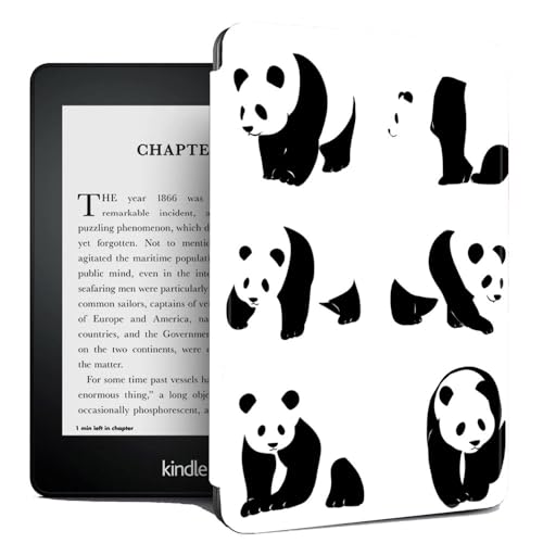 Hülle Für Kindle Paperwhite 11. Generation 2021 – Auto Sleep/Wake, Für Kindle Paperwhite 11. Generation 2021 Veröffentlicht – Sechs Pandas