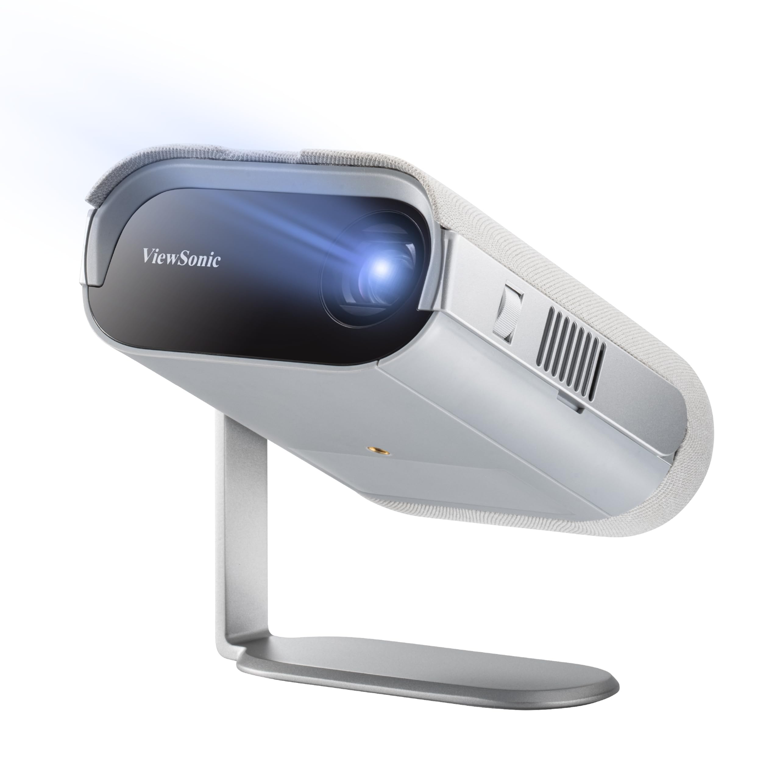 ViewSonic M1 Pro Portabler LED Beamer (HD, 600 Lumen, integrierter Akku, HDMI, USB, USB-C, WLAN Konnektivität, Bluetooth, SD-Kartenleser, 3 Watt Lautsprecher) grau