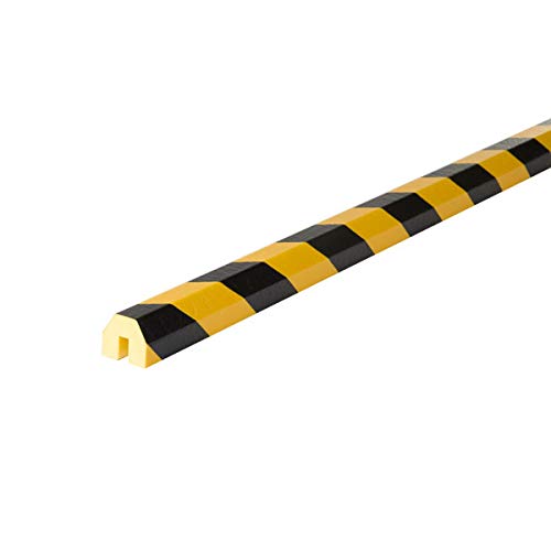 Betriebsausstattung24® Kantenschutzprofil Typ BB | gelb/schwarz | zum Aufstecken | Länge: 1,0 m