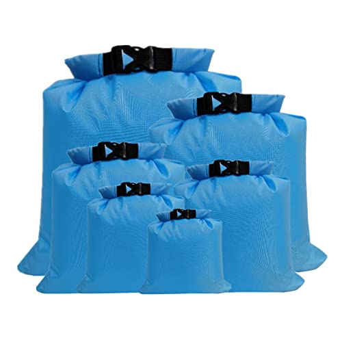 Leadthin 6 Stück Drift Bag Verschiedene Spezifikationen Schwimmend Praktische Drifting Aufbewahrungstasche Wasseraktivitäten Zubehör Himmelblau