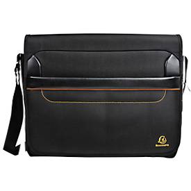 Laptoptasche Exacompta Exactive, für Laptops bis 14", Dokumente bis DIN A4, B 380 x T 100 x H 305 mm, Polyester, schwarz