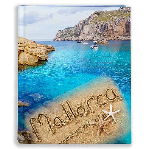 Urlaubsfotoalbum 10x15: Mallorca, Fototasche für Fotos, Taschen-Fotohalter für lose Blätter, Urlaub Mallorca, Handgemachte Fotoalbum