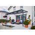 Terrassenüberdachung Premium (BxT) 410 cm x 306 cm Anthrazit Polycarbonat Klar