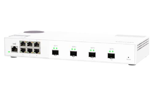QNAP QSW-M2106-4S - Switch - managed - 6 x 2.5GBase-T + 4 x 10Gb Ethernet SFP+ - Desktop