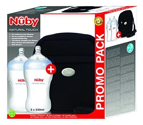 Nuby NTVP36 - Isoliertasche inklusiv 2 Flaschen, 330 ml