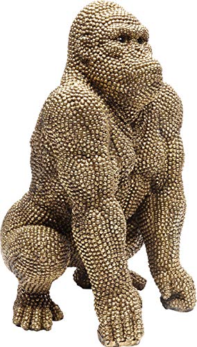 Kare Deko Figur Gorilla Gold 46cm, One Size