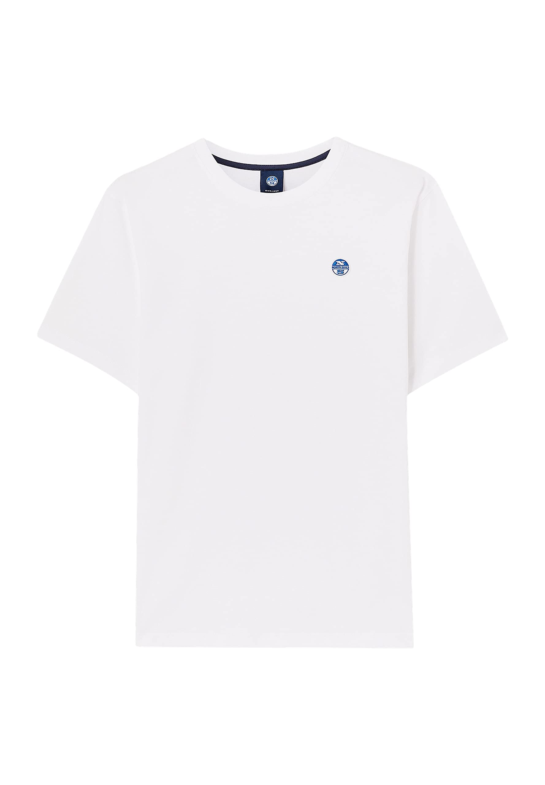 NORTH SAILS Herren S/S T-Shirt W/Logo, weiß, 58
