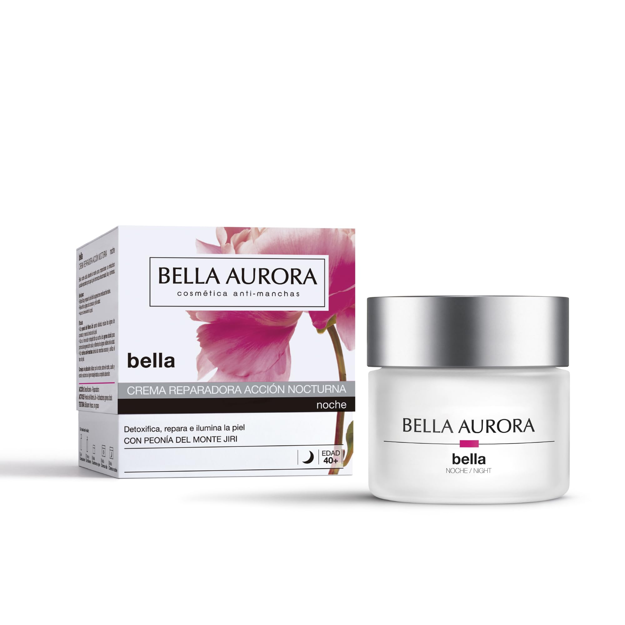 Bella Aurora | Reparierende Nachtbehandlungs Creme | 50 ml | Anti Unreinehaut, Regenerierend, Poren Verkleinern, Verbesserung des Hautbilds | Bella