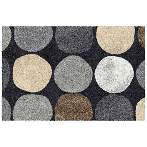 Salonloewe Fußmatte waschbar Dots pattern city chic 75x190 cm Läufer Flur-Teppich Eingangs-Matte Design