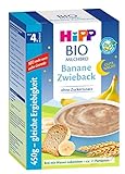 Hipp Gute-Nacht-Brei Banane Zwieback 450g, nach dem 4.Monat, 2er Pack (2 x 450g)